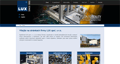 Desktop Screenshot of lux.cz
